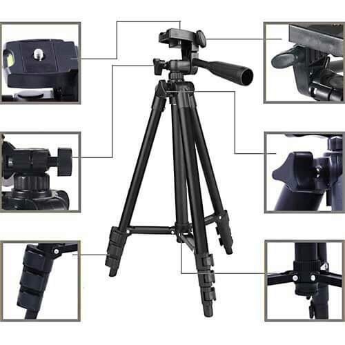 Chân máy ảnh Tripod TF-3120 mẫu mới 2018 tặng kèm 1 đầu kẹp điện thoại