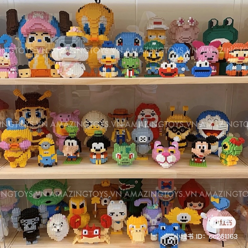 Mô hình lắp ráp nhân vật hoạt hình đáng yêu, dễ thương, giá siêu rẻ