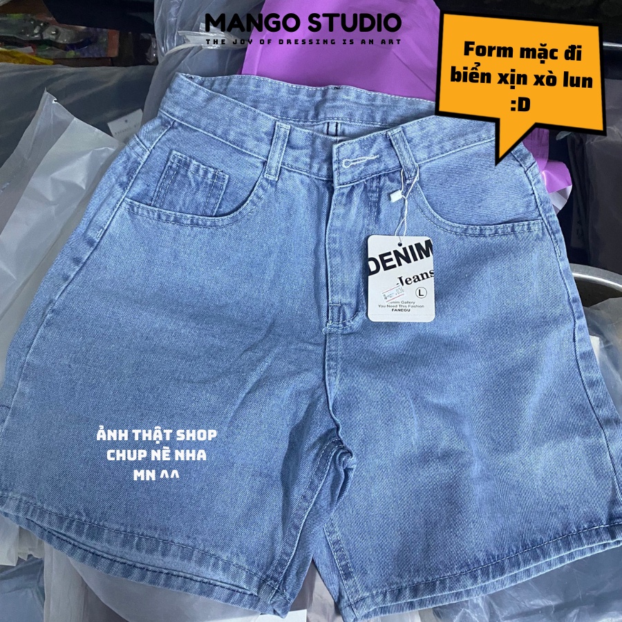 Quần short jean nữ chất mềm mại , siêu mát - Quần sọt jean ngố lửng nữ TA20