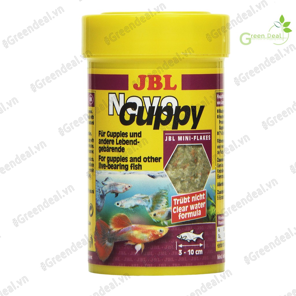 JBL - Novo Guppy (Lọ 21 gram) | Thức ăn khô cho cá Guppy