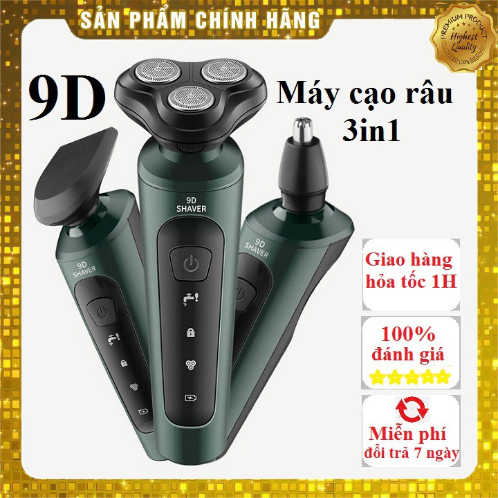 Máy cạo râu Shaver 9D dao cạo râu điện đa năng tốt cho nam pin sạc tiện lợi bảo hành 6 tháng tại cửa hàng Itechcare