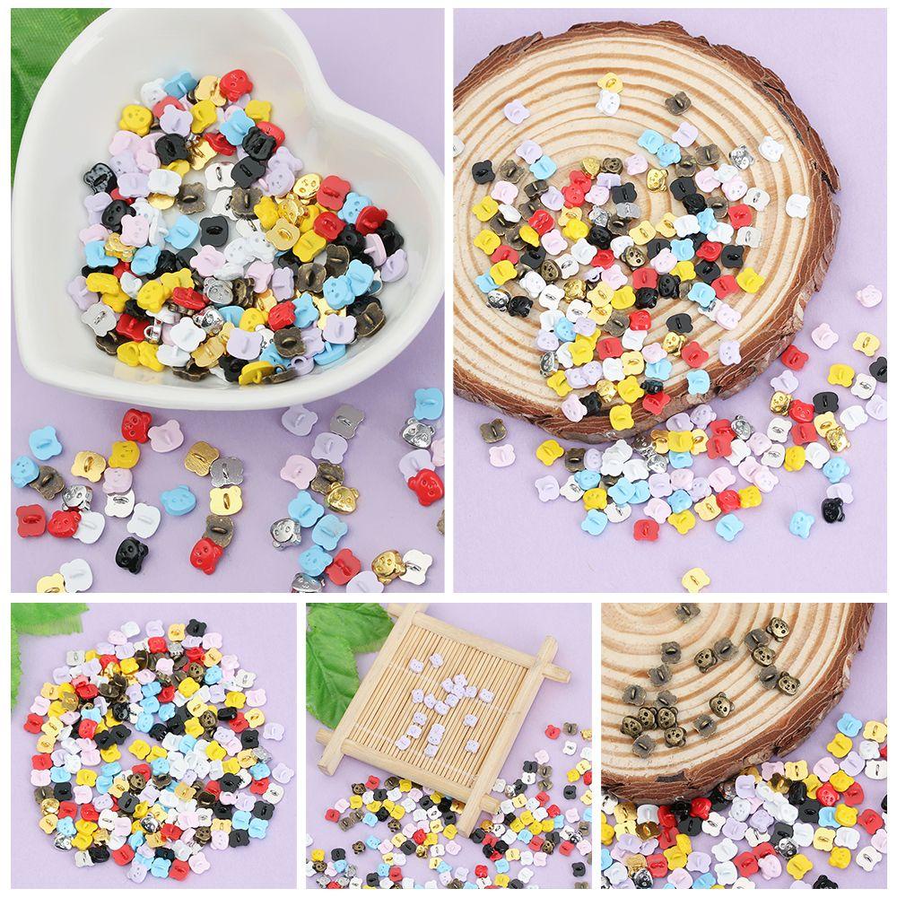 RAINBOW 20 Nút Áo Hình Gấu Trúc Cho Trang Trí Búp Bê