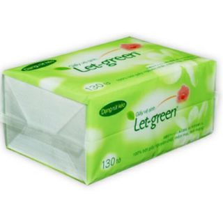 Khăn giấy letgreen 15×21cm 130 tờ/bao