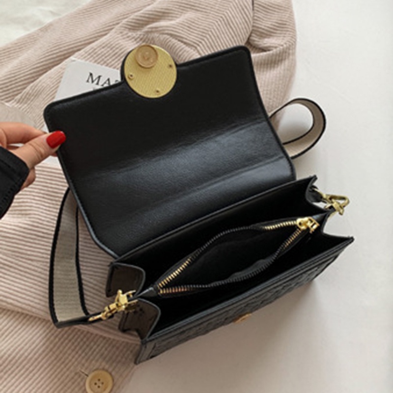 Túi đeo vai IELGY dáng vuông quai xách bản rộng thời trang trẻ trung dành cho nữ