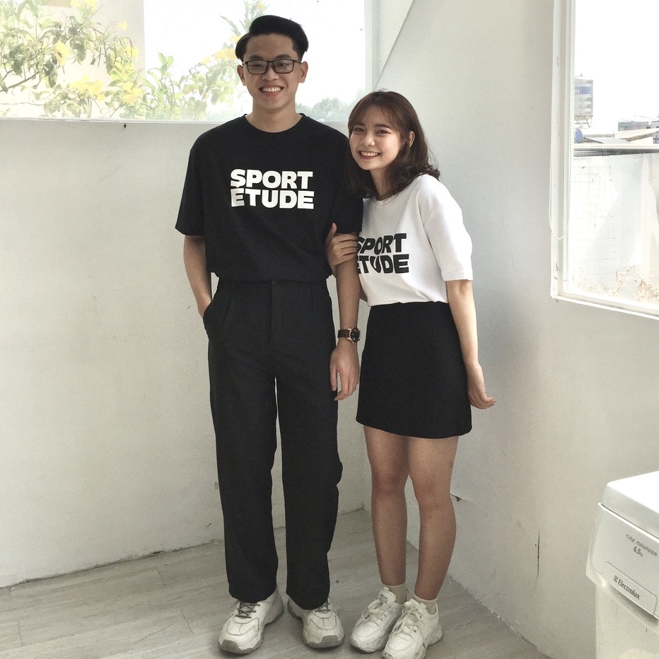 RYAN- Áo đôi unisex local brand phông thun nữ in phong cách Hàn Quốc form dáng rộng cotton tay ngắn