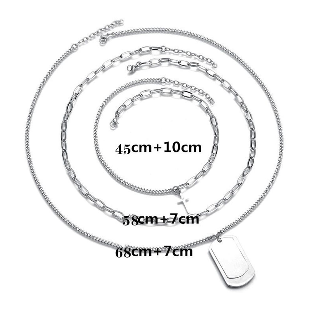 Bộ 3 vòng cổ choker bằng hợp kim phong cách Hàn Quốc cá tính cho nữ