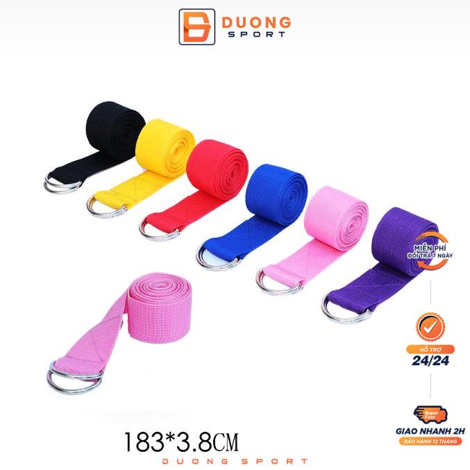 Dây tập Yoga Cotton loại tốt giá rẻ 1m8 x3,8cm (Yoga Strap)