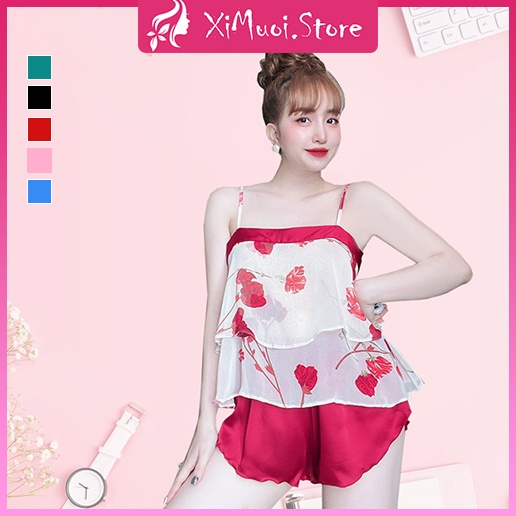 Bộ đùi nữ, đồ mặc nhà trẻ trung freesize 40-65kg