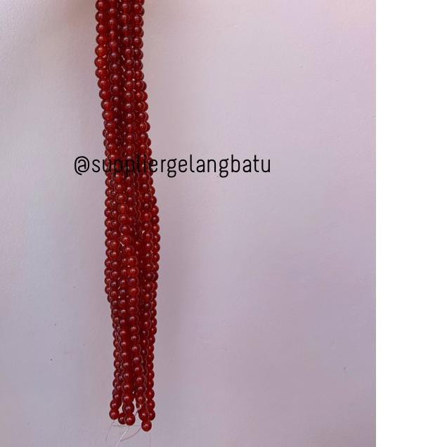 Dây Chuyền Đeo Tay Màu Đỏ Garnet Tự Nhiên Bóng 8mm