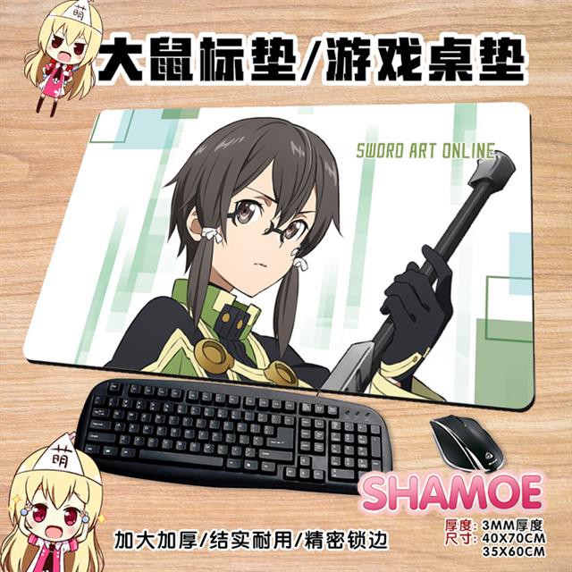 Tấm Lót Chuột Và Bàn Phím Chống Trượt In Hình Nhân Vật Anime Sword Art Online