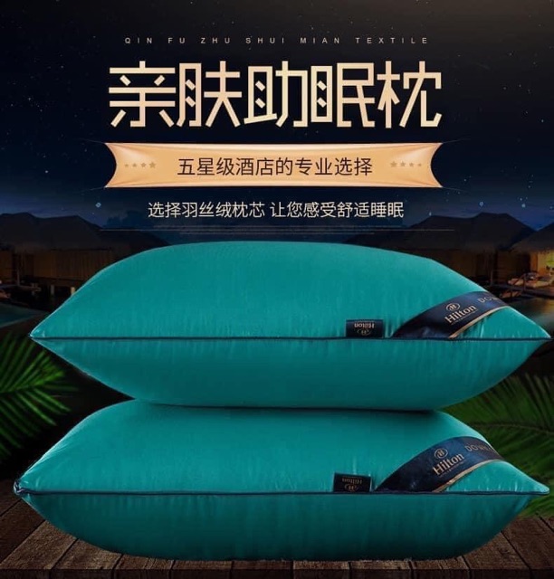 Combo 2 gối Hilton được chọn màu