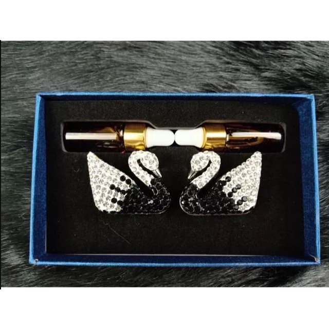 SET 2 thiên nga cài cửa gió xe ô tô kèm tinh dầu thơm cao cấp- Trang trí xe hơi