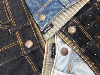 Quần short jean bé gái Kiabi