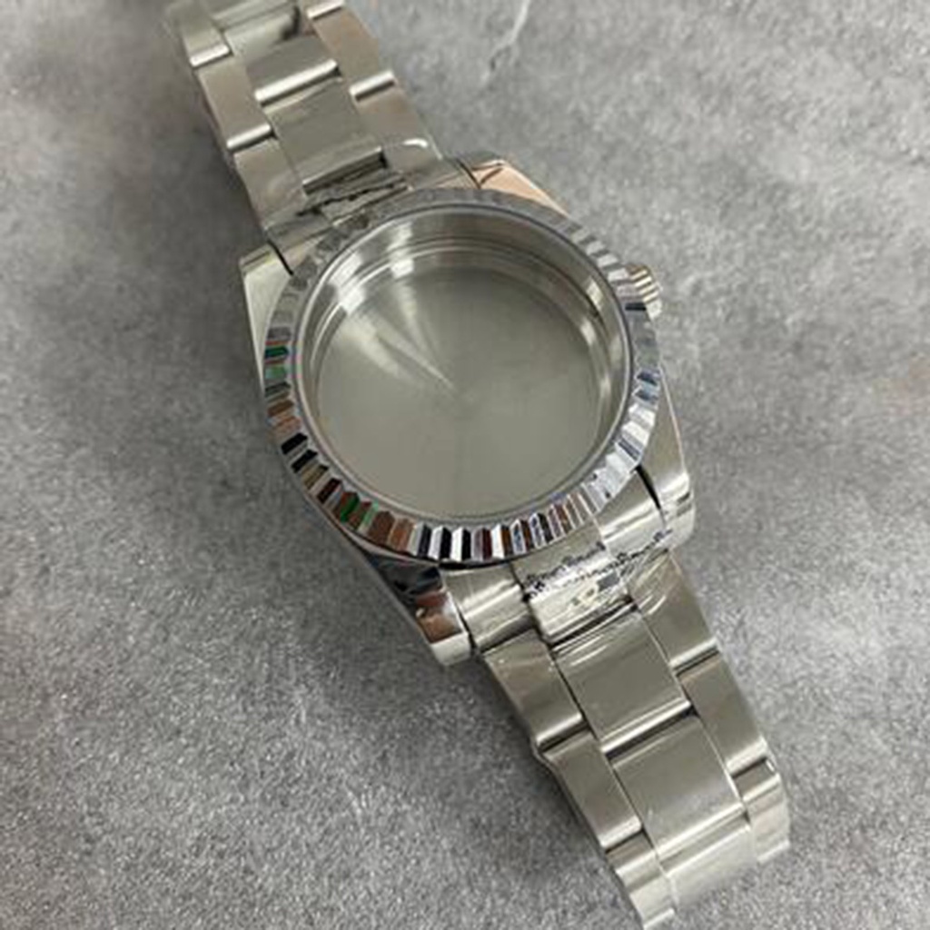 Dây Đeo Thay Thế Chất Liệu Thép Không Gỉ Thiết Kế Dạng Nhẫn Đính Đá Sapphire 36MM Cho Đồng Hồ Thông Minh Nh