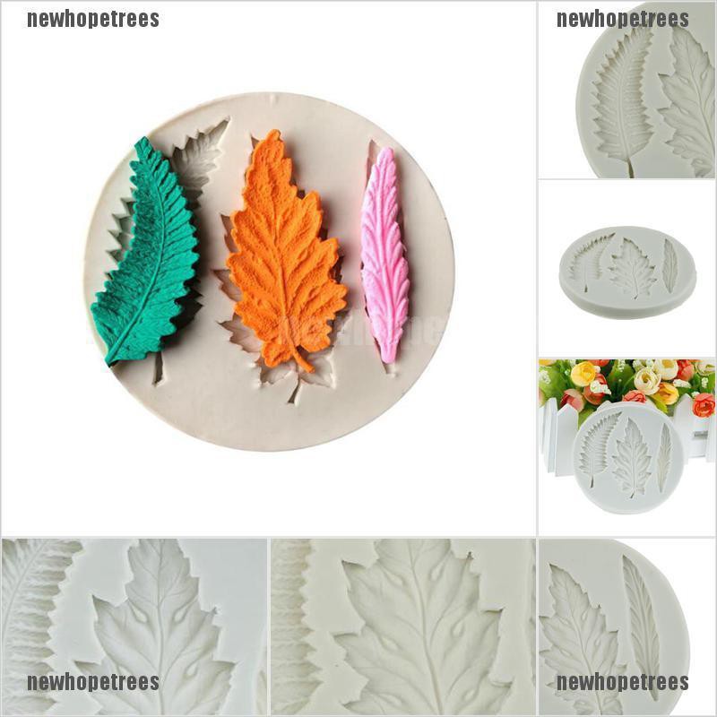 Khuôn Silicone Làm Bánh Hình Lá Cây Xinh Xắn