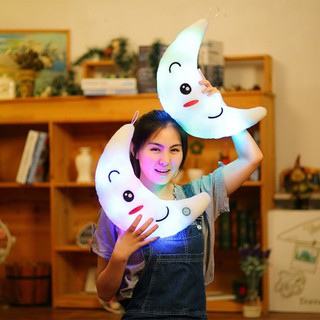 gối bông mặt trăng phát sáng