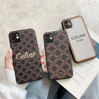 Ốp điện thoại da in chữ bảo vệ camera cho iPhone 12 12 Pro 12 Pro Max 11 Pro Max 7 8 Plus X XS XR XS MAX