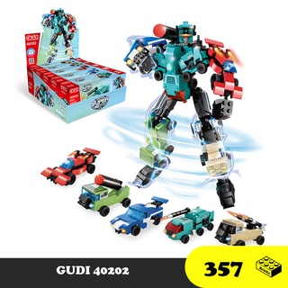 Đồ chơi Lắp ráp Robot xe chiến đấu, GUDI 40202 Xếp hình thông minh, Nhựa ABS thông minh, Sách hướng dẫn chi tiết