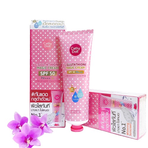 Kem Chống Nắng Trắng Da Cathy Doll L-Glutathione Magic Cream SPF50 PA+++ 138ml