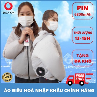 Áo Điều Hoà OSAKY Chính Hãng Nhật Bản, Điều Hoà Nhiệt Độ Cơ Thể, Giảm Đến 10 Độ Khi Mặc