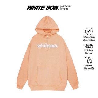ÁO KHOÁC HOODIE WHITESON "LOGO VER2" CAM ĐÀO