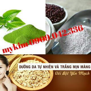 Combo 3sp ( bột trà xanh,bột đậu đỏ, bột yến mạch)