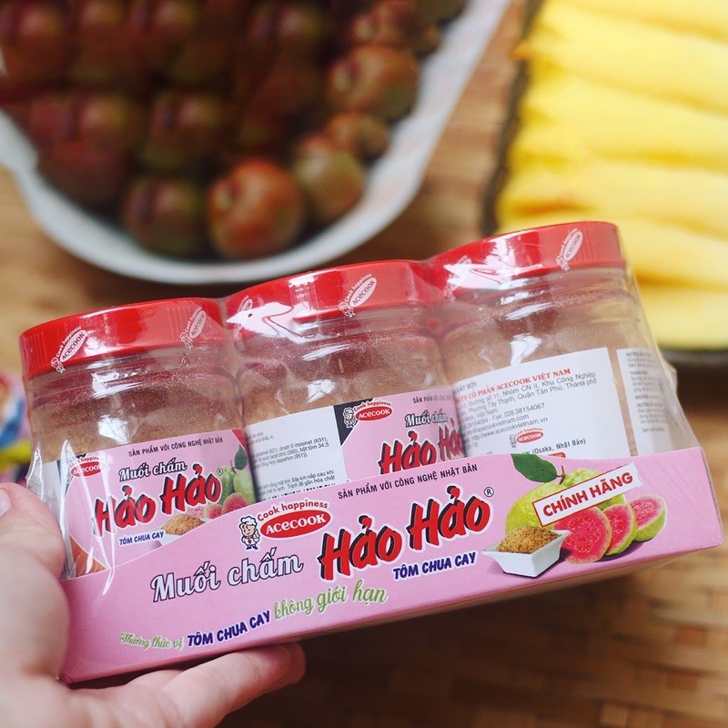 MUỐI CHẤM HẢO HẢO TÔM CHUA CAY CHÍNH HÃNG HŨ 120G