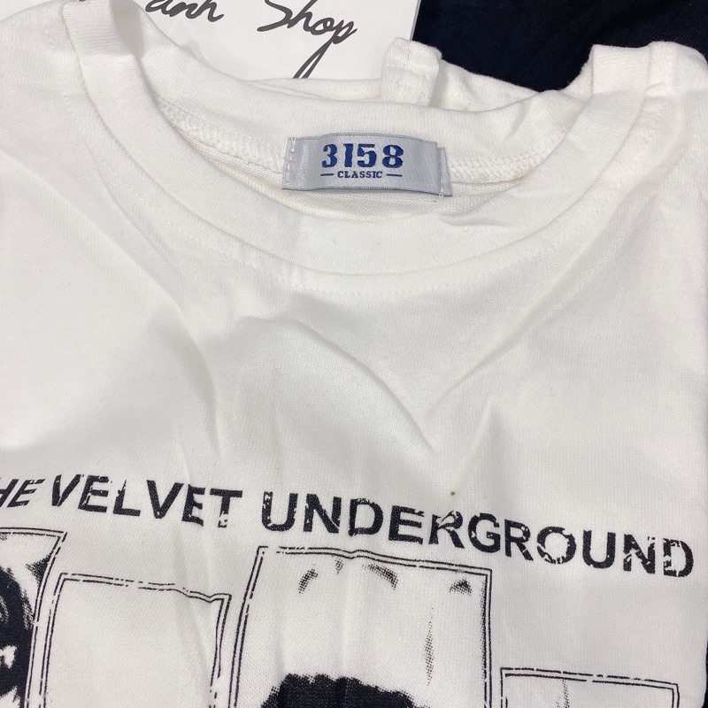 Áo Thun The Velvet AH61 Mác 3158 Form To Rộng Unisex Hàng Quảng Châu Chất Tuyết Nhung Loại 1