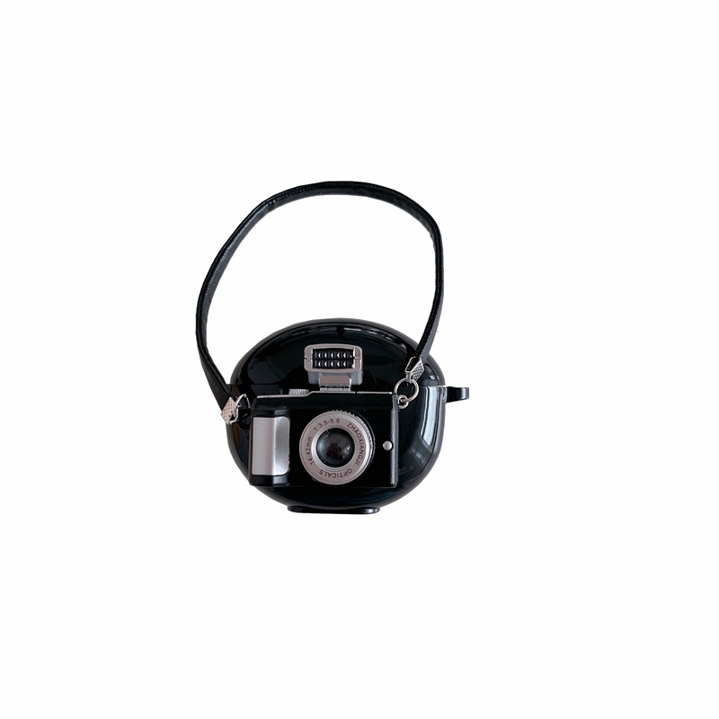Ốp Điện Thoại Mềm Hình Máy Ảnh 3D Có Dây Đeo Cho OPPO Enco Air 2 INS