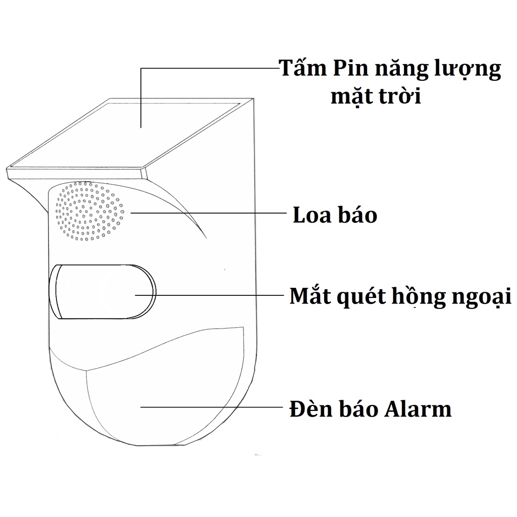 Chống trộm hồng ngoại năng lượng mặt trời KM-X20