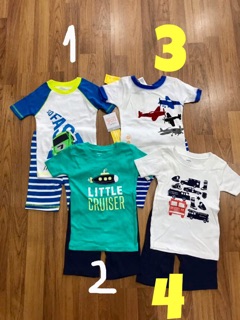 Bộ thun đùi bé trai Carter