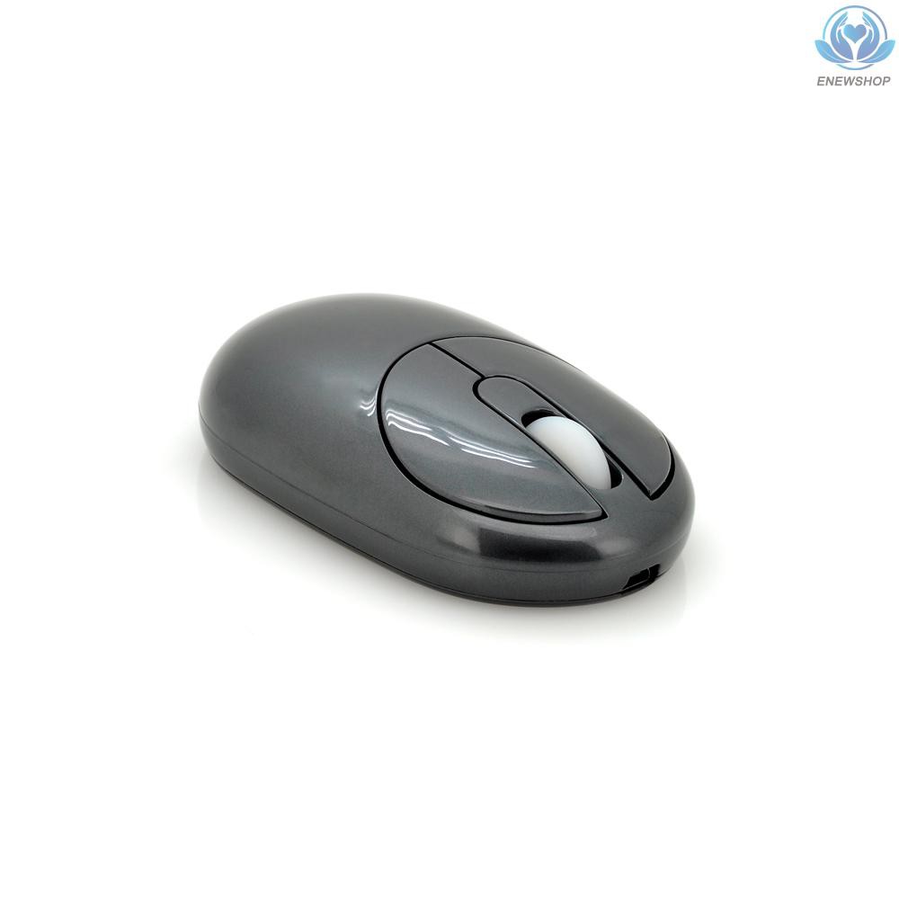 【enew】2.4G Wireless Rechargeable Mouse Optical 6D Gaming Mouse with 4 Ports USB Hub Charging Dock 1200DPI MG-012 Grey