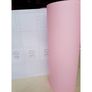 (tặng dụng cụ dán) giấy dán tường hồng nhạt có keo sẵn