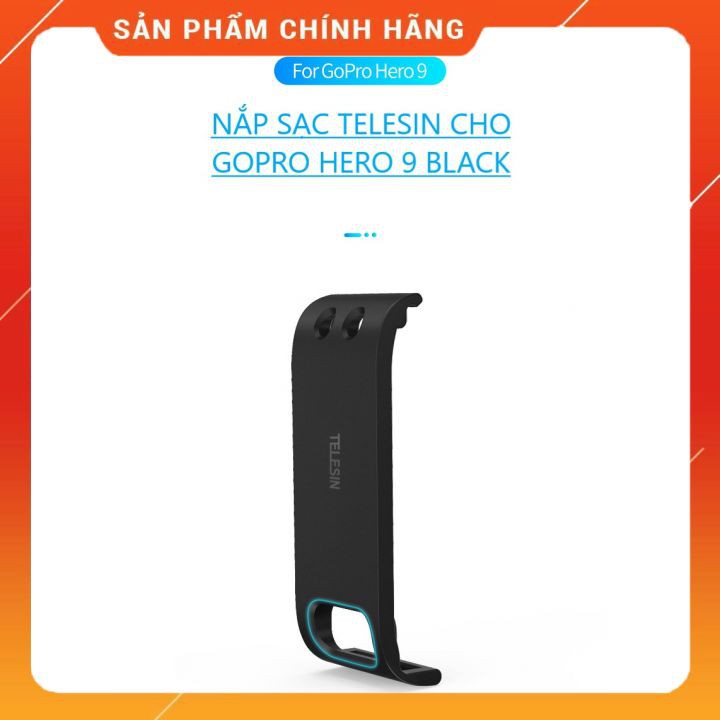 Nắp sạc Gopro 9 ❤ Chính hãng TELESIN ❤ Nắp sạc Gopro 9 - Cường Lực Go9 - Case chống nước Gopro 9- Ốp silicon Gopro 9