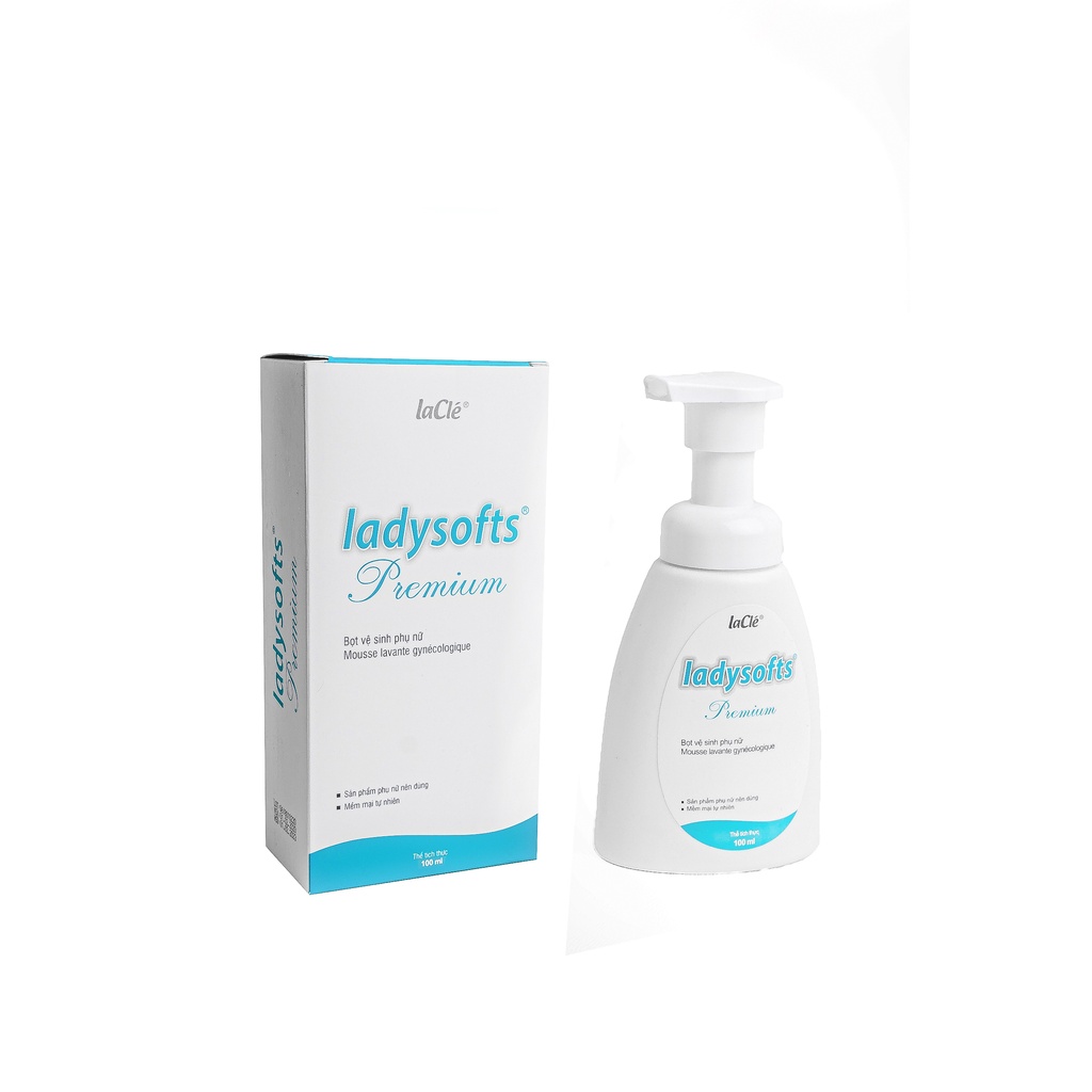 Bọt vệ sinh phụ nữ LaClé Ladysofts Premium 100ml/chai (date 09/2022)