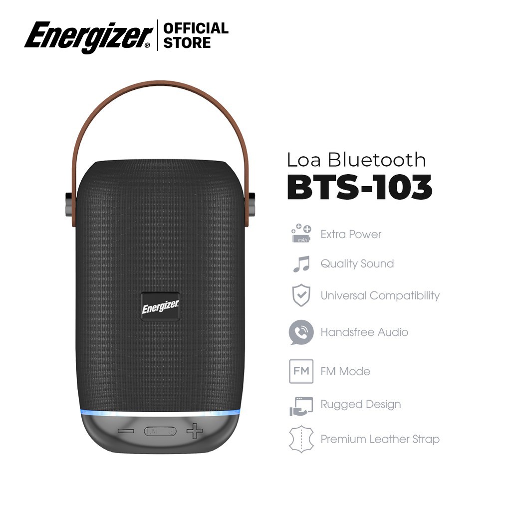 Loa Bluetooth Energizer BTS103 - 10W -Hàng Chính Hãng, Bảo Hành 2 Năm 1 Đổi 1