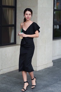 (Nhập mã NTAM169 để được giảm còn 169k + FS) GLAMOR - ĐẦM DÂY THIẾT KẾ