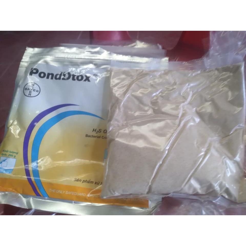 [DT] Men vi sinh xử lý nước Pondtox bayer - cá cảnh - gói 200g