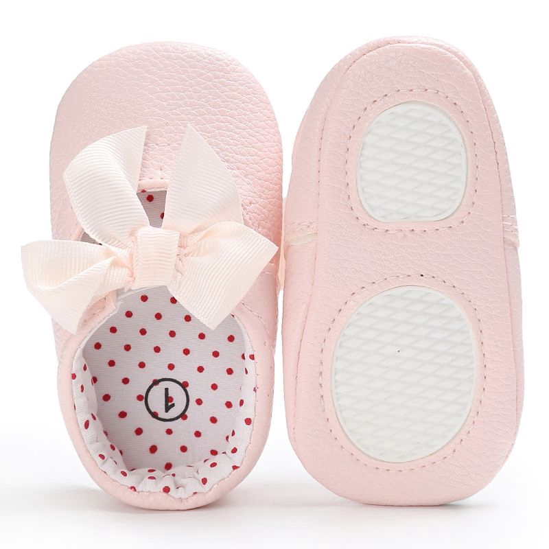 2019 Newborn Baby Girls Moccasin Shoes Soft Bottom PU Leather Toddler Kids First Walkers Non-slip