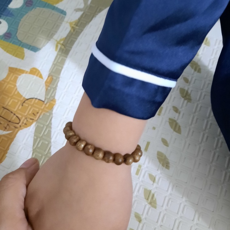Vòng Tay Trầm Hương Mix Đá Cho Bé - Chăm sóc giấc ngủ- giúp ngủ ngon, giảm khóc đêm, chống giật mình