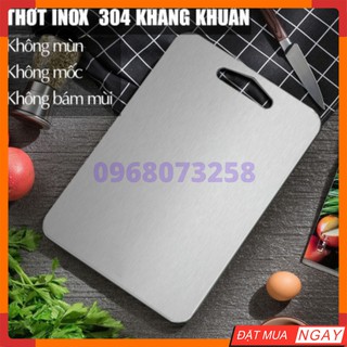 Thớt inox 304 kháng khuẩn cường lực - thớt inox sus 304 - rã đông nhanh - chống ẩm mốc