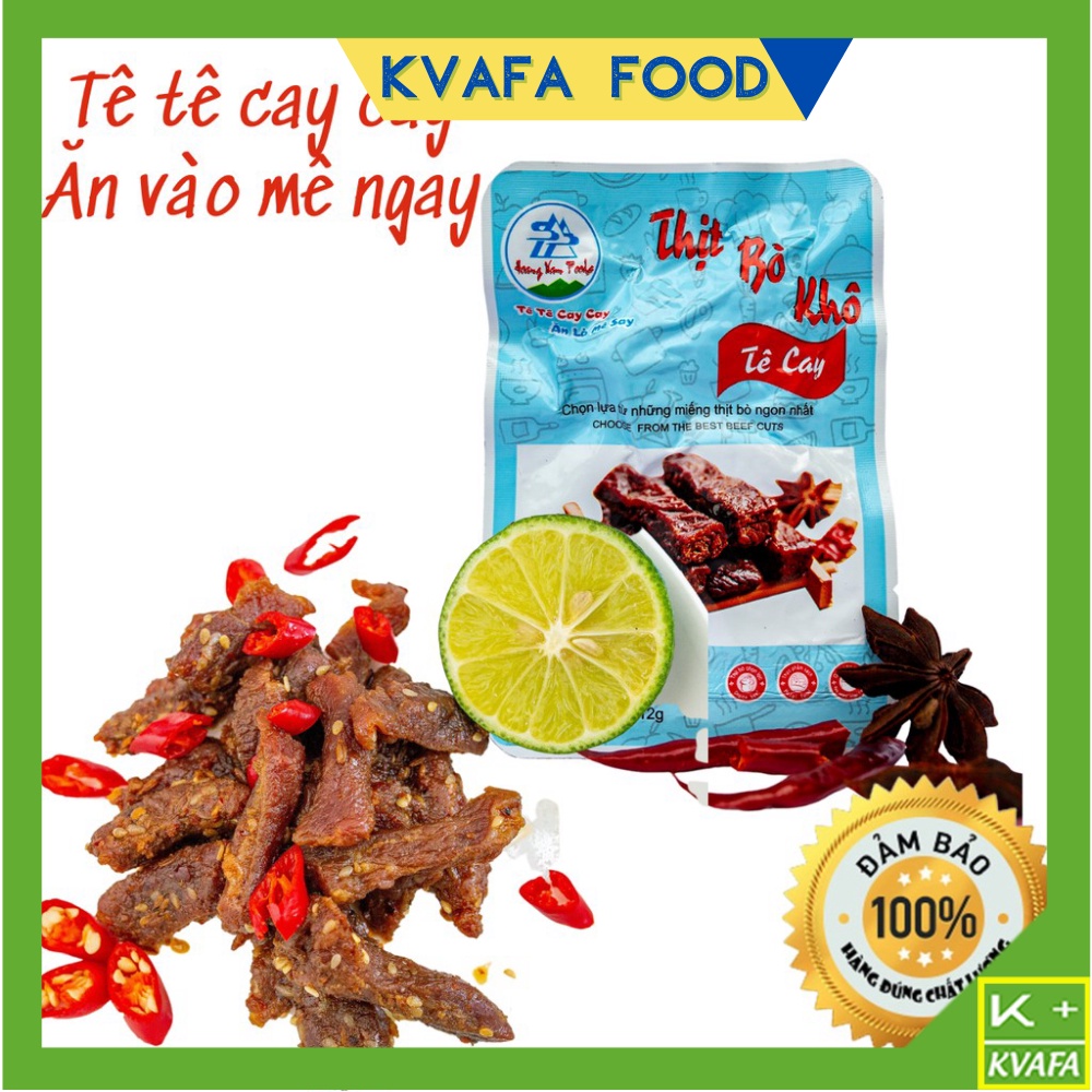 Bò Khô Vị Tê Cay Ăn Liền Gói 12gram, Gói Nhỏ Tiện Dụng Ăn Ngay Sau Khỉ Mở Hương Vị Thơm Ngon