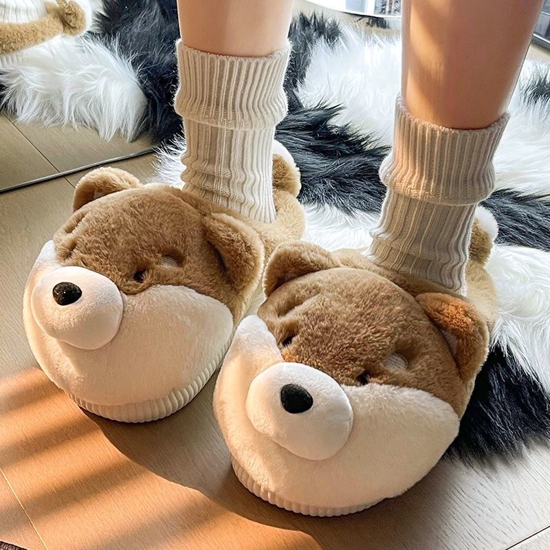 Dép lông chú cún 🐶 Shiba xinh  size 35-43