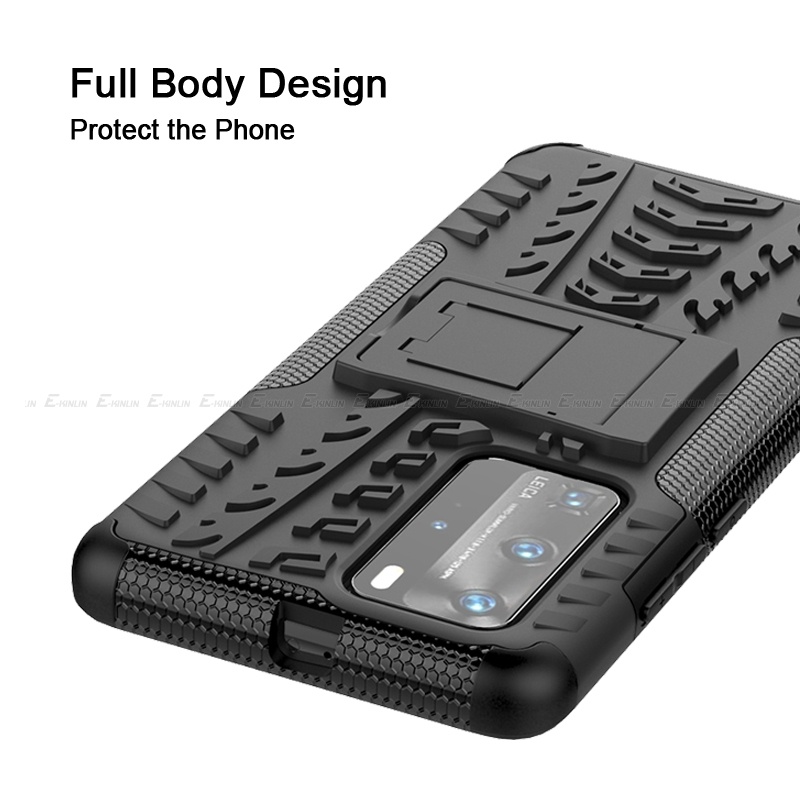 Ốp Điện Thoại Silicon Chống Sốc Có Giá Đỡ Cho HuaWei P40 P30 Pro Plus Lite XL