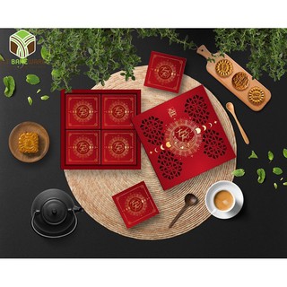 Hộp đựng bánh trung thu 4 Bánh nhiều mẫu