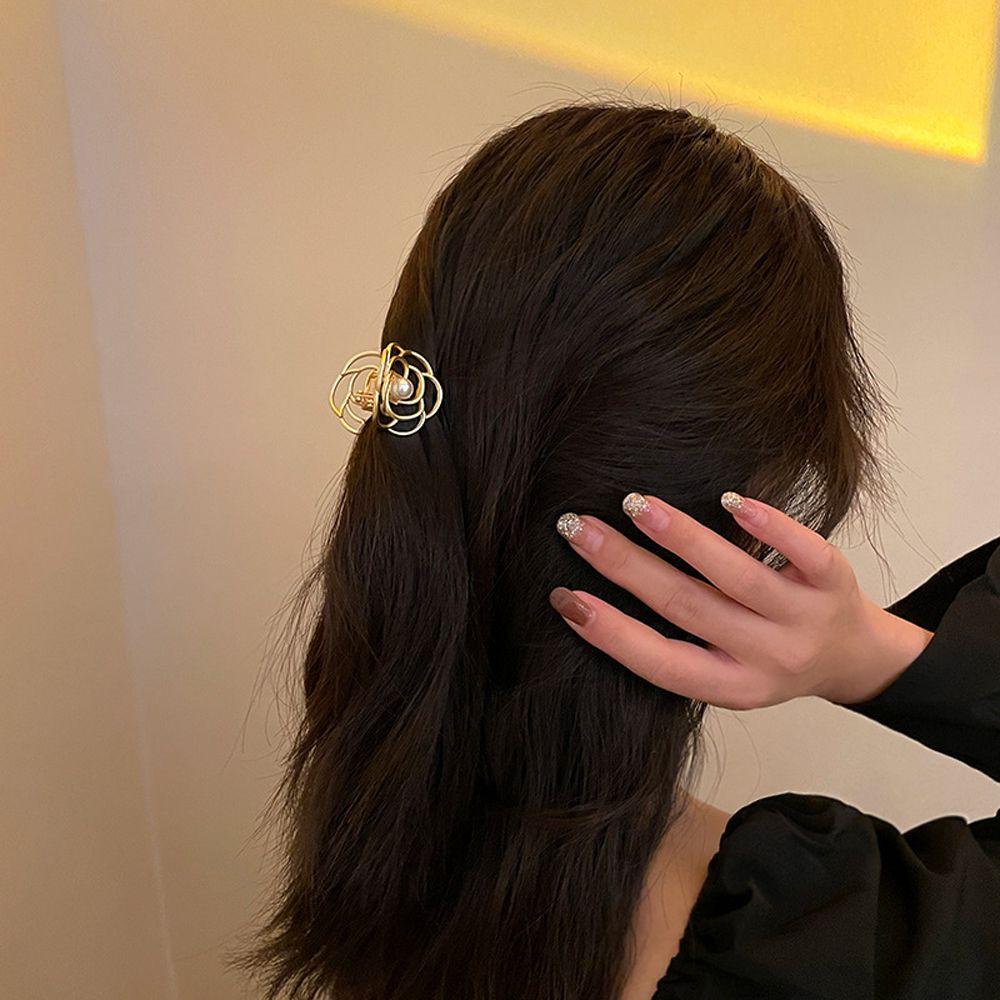 Kẹp Tóc Hình Cá Mập Bằng Kim Loại Phong Cách Hàn Quốc WMES15H