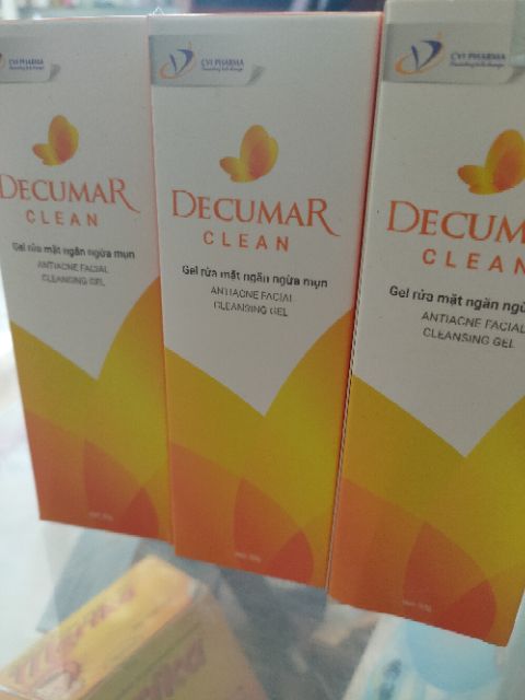 DECUMAR Clean gel rửa mặt ngừa mụn