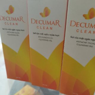 DECUMAR Clean gel rửa mặt ngừa mụn
