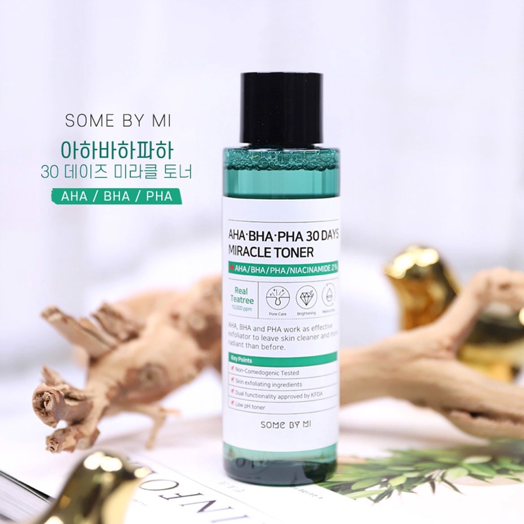 Nước Hoa Hồng SOME BY MI Giảm Và Ngăn Ngừa Mụn Some By Mi AHA-BHA-PHA 30 Days Miracle Toner 150ml