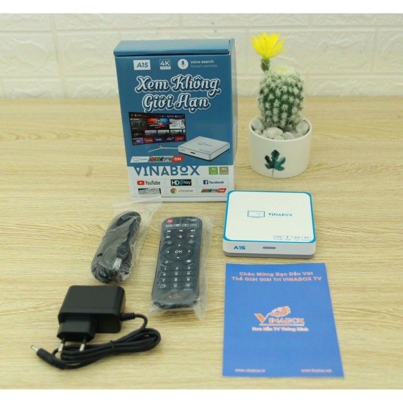 Android TV Box Vinabox A15, xem truyền hình bản quyền miễn phí, hệ điều hành Android TV